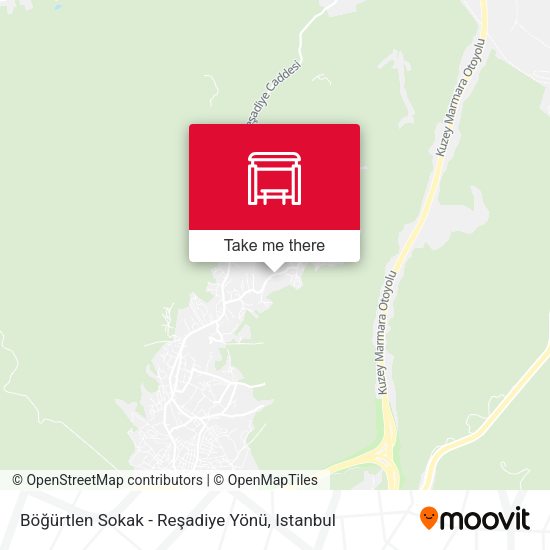 Böğürtlen Sokak - Reşadiye Yönü map
