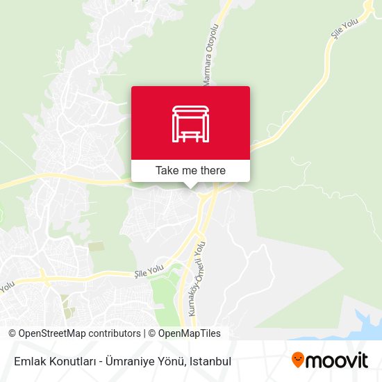 Emlak Konutları - Ümraniye Yönü map