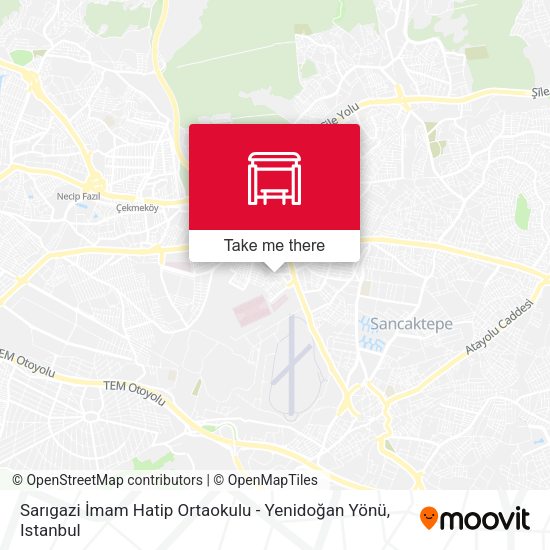 Sarıgazi İmam Hatip Ortaokulu - Yenidoğan Yönü map