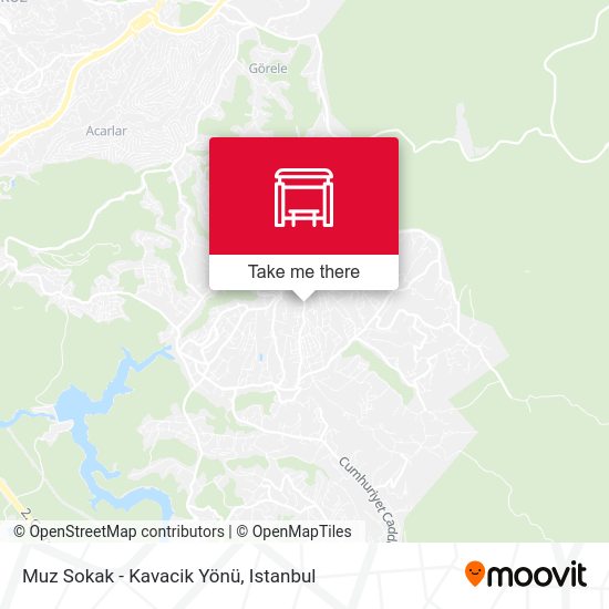 Muz Sokak - Kavacik Yönü map