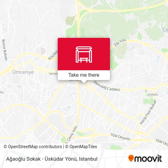 Ağaoğlu Sokak - Üsküdar Yönü map