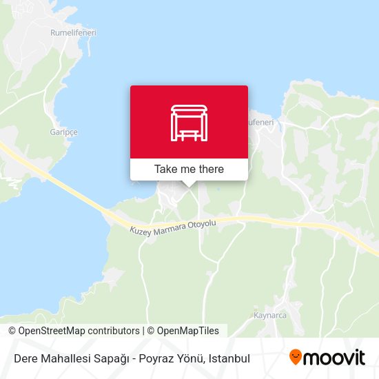 Dere Mahallesi Sapağı - Poyraz Yönü map