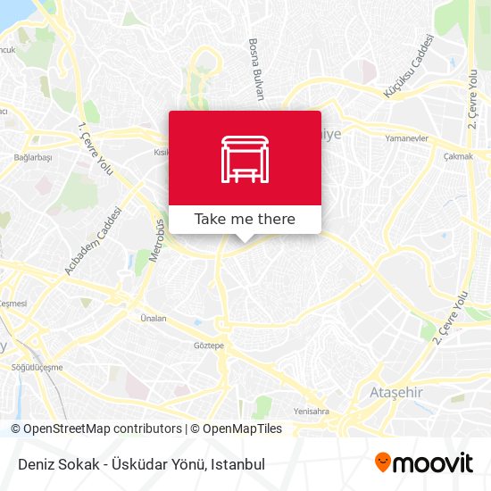 Deniz Sokak - Üsküdar Yönü map