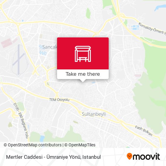 Mertler Caddesi - Ümraniye Yönü map