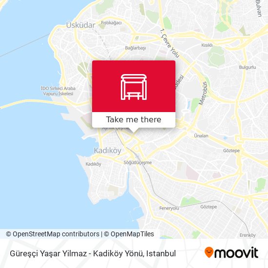 Güreşçi Yaşar Yilmaz - Kadiköy Yönü map