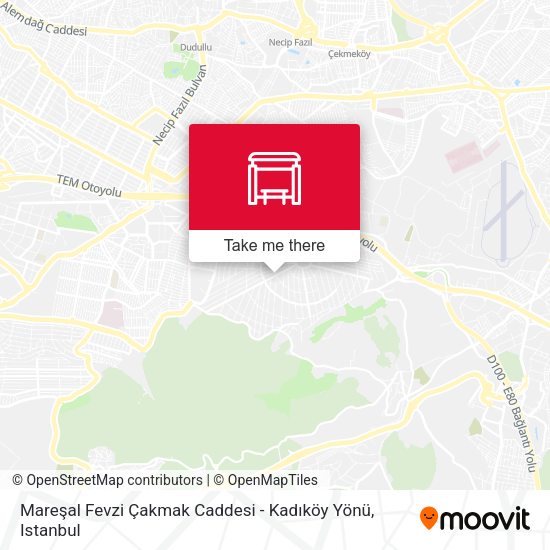 Mareşal Fevzi Çakmak Caddesi - Kadıköy Yönü map