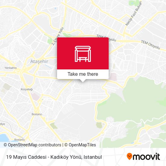 19 Mayıs Caddesi - Kadıköy Yönü map
