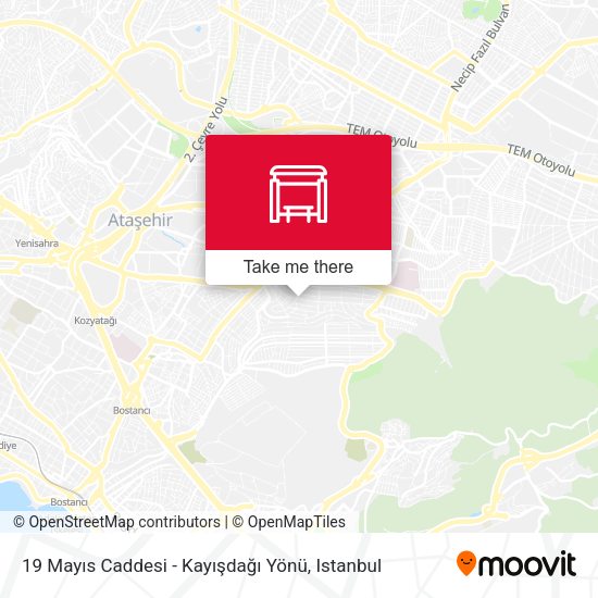 19 Mayıs Caddesi - Kayışdağı Yönü map