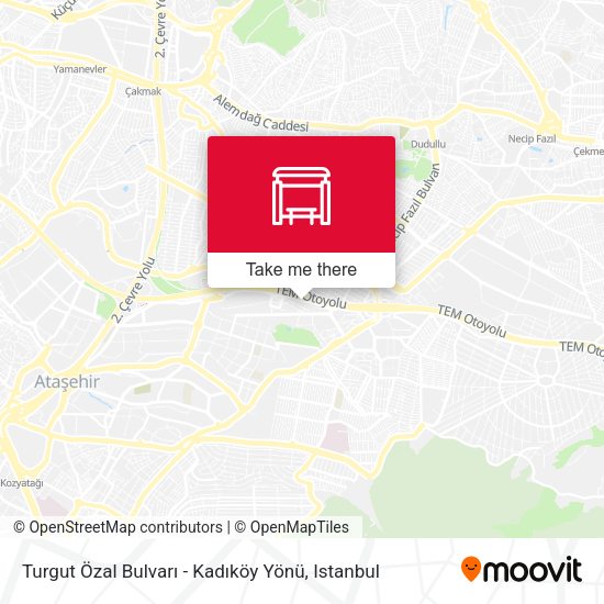 Turgut Özal Bulvarı - Kadıköy Yönü map