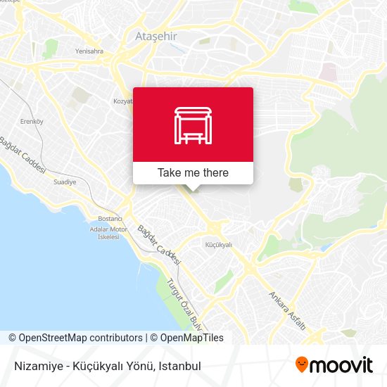 Nizamiye - Küçükyalı Yönü map