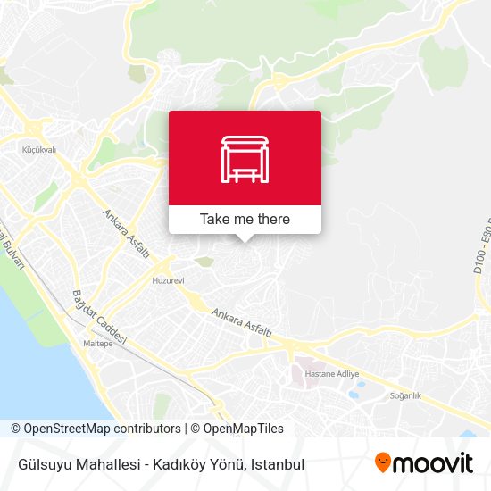Gülsuyu Mahallesi - Kadıköy Yönü map