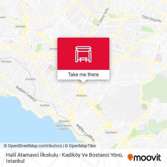 Halil Atamavci İlkokulu - Kadiköy Ve Bostanci Yönü map