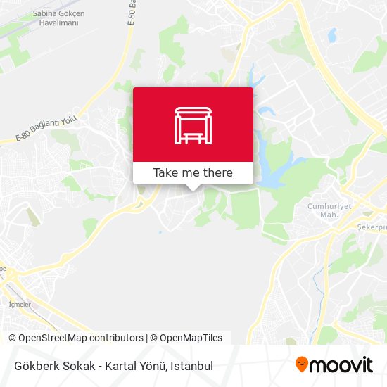 Gökberk Sokak - Kartal Yönü map