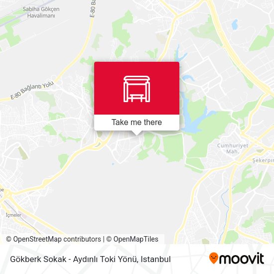 Gökberk Sokak - Aydınlı Toki Yönü map