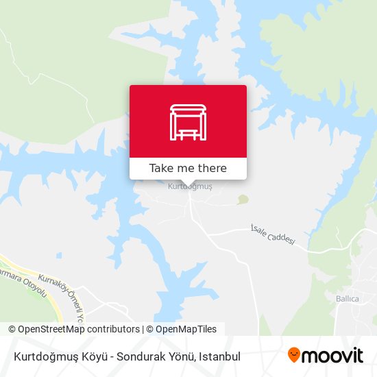 Kurtdoğmuş Köyü - Sondurak Yönü map