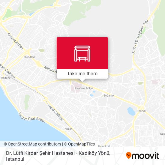 Dr. Lütfi Kirdar Şehir Hastanesi  - Kadiköy Yönü map