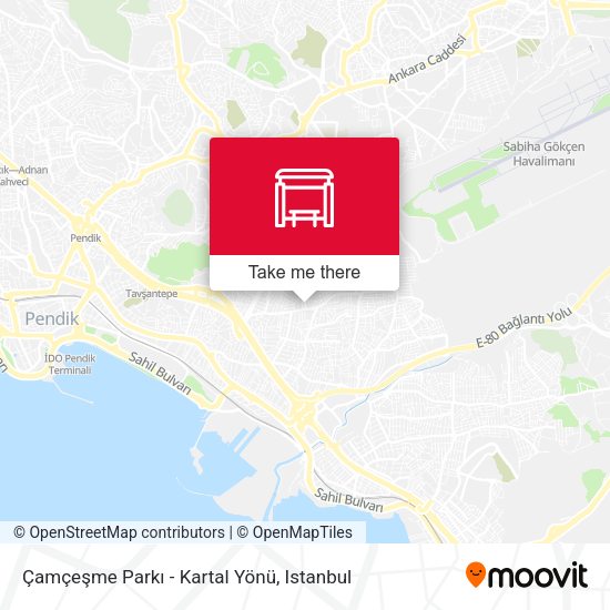Çamçeşme Parkı - Kartal Yönü map