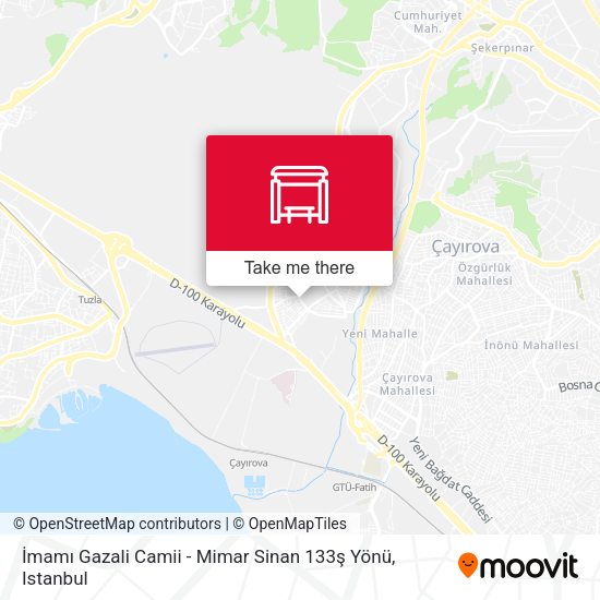 İmamı Gazali Camii - Mimar Sinan 133ş Yönü map