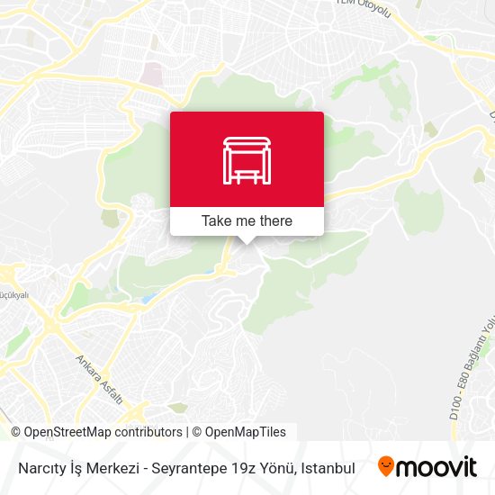 Narcıty İş Merkezi - Seyrantepe 19z Yönü map