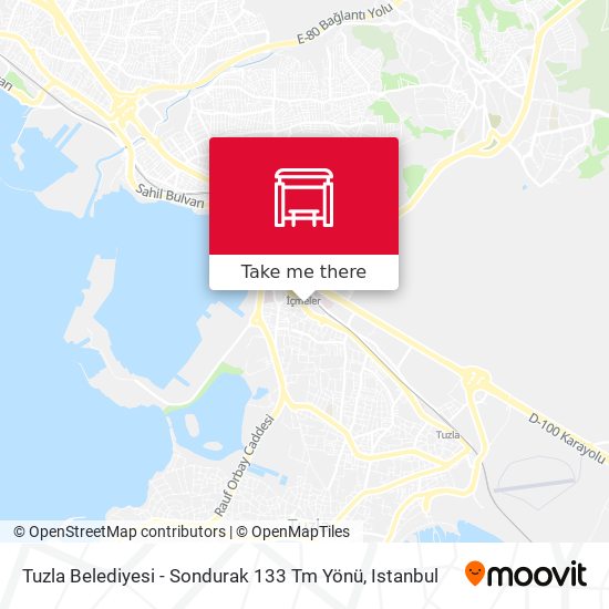 Tuzla Belediyesi - Sondurak 133 Tm Yönü map