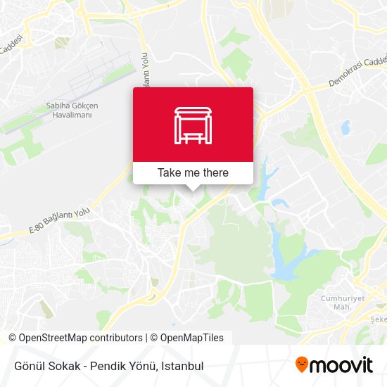 Gönül Sokak - Pendik Yönü map