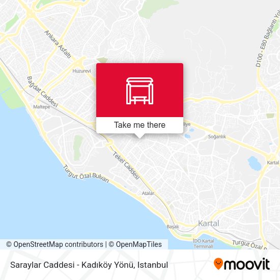 Saraylar Caddesi - Kadıköy Yönü map