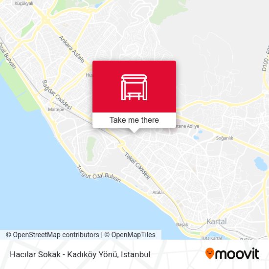 Hacılar Sokak - Kadıköy Yönü map