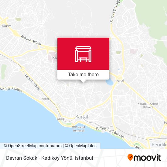 Devran Sokak - Kadıköy Yönü map