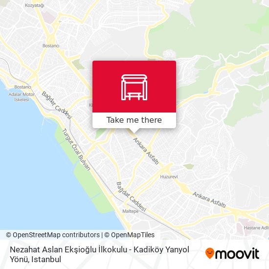 Nezahat Aslan Ekşioğlu İlkokulu - Kadiköy Yanyol Yönü map