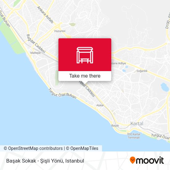 Başak Sokak - Şişli Yönü map