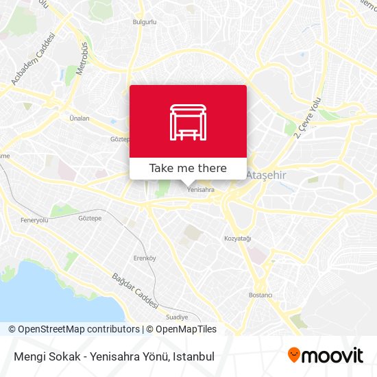Mengi Sokak - Yenisahra Yönü map