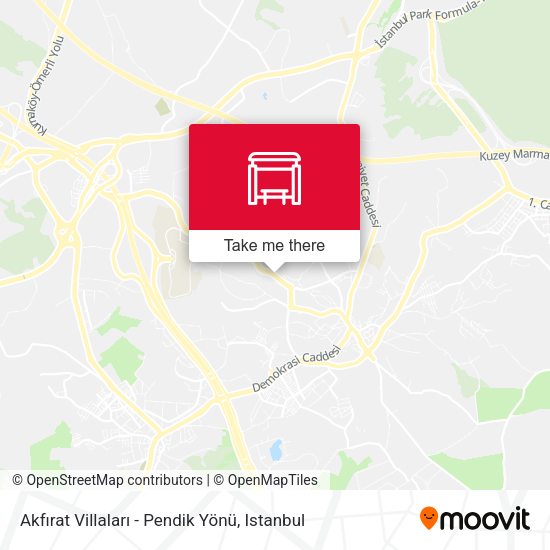 Akfırat Villaları - Pendik Yönü map