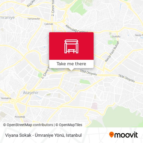 Viyana Sokak - Ümraniye Yönü map