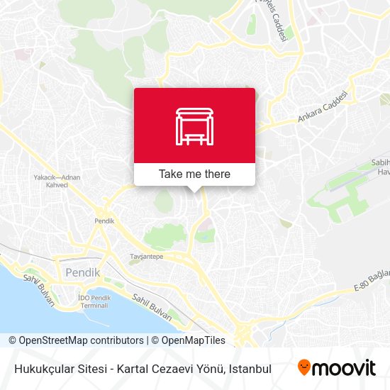Hukukçular Sitesi - Kartal Cezaevi Yönü map