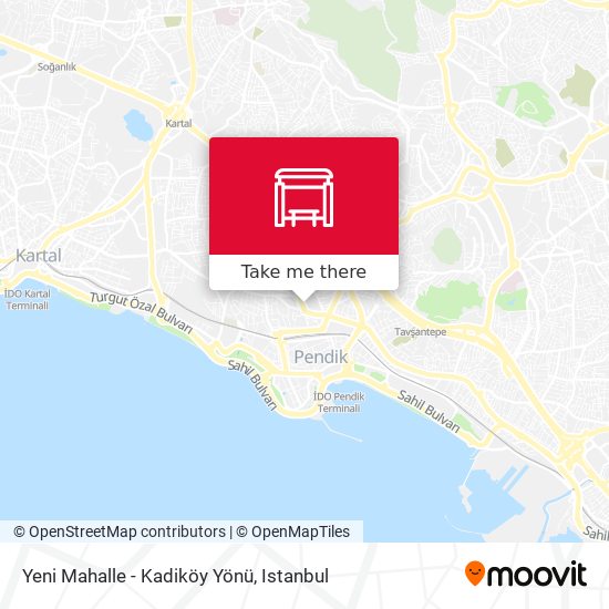 Yeni Mahalle - Kadiköy Yönü map