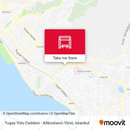Tugay Yolu Caddesi - Altbostancı Yönü map
