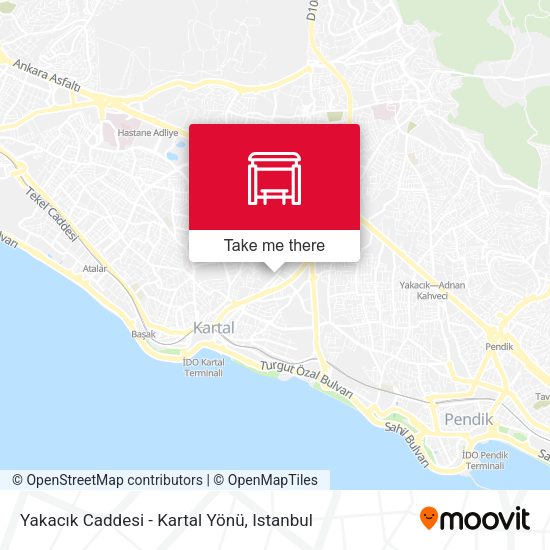 Yakacik Caddesi - Kartal Yönü map