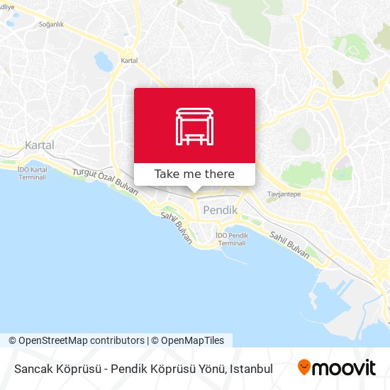 Sancak Köprüsü - Pendik Köprüsü Yönü map