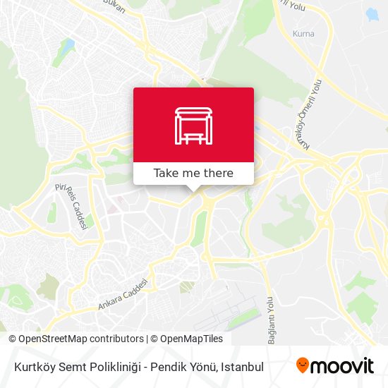 Kurtköy Semt Polikliniği - Pendik Yönü map