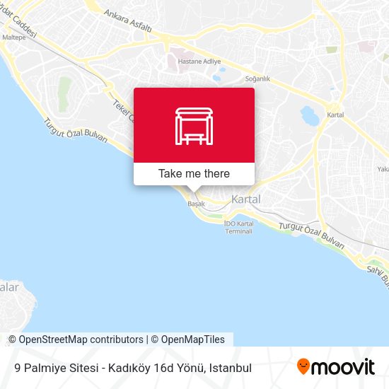 9 Palmiye Sitesi - Kadıköy 16d Yönü map