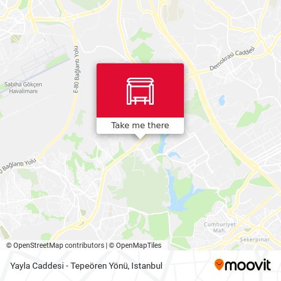 Yayla Caddesi - Tepeören Yönü map
