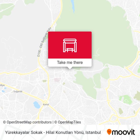 Yürekkayalar Sokak - Hilal Konutları Yönü map