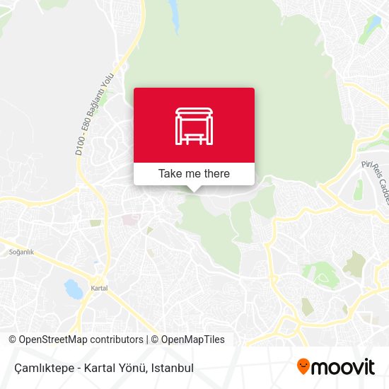 Çamlıktepe - Kartal Yönü map