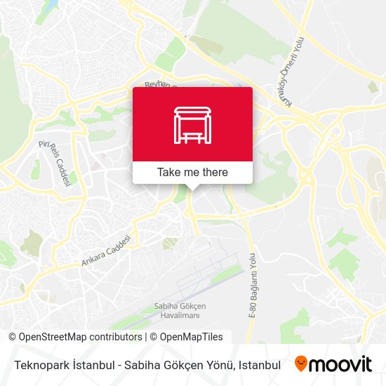 Teknopark İstanbul - Sabiha Gökçen Yönü map