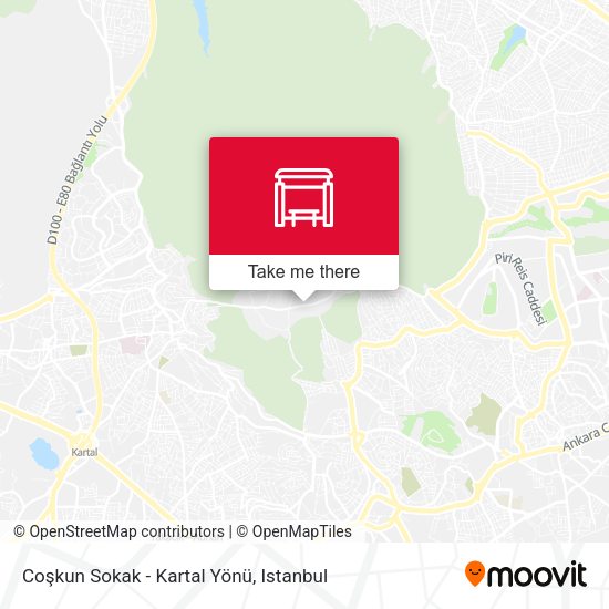 Coşkun Sokak - Kartal Yönü map