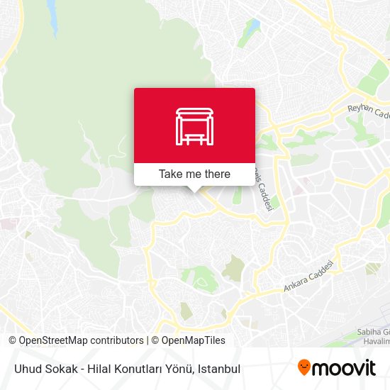Uhud Sokak - Hilal Konutlari Yönü map