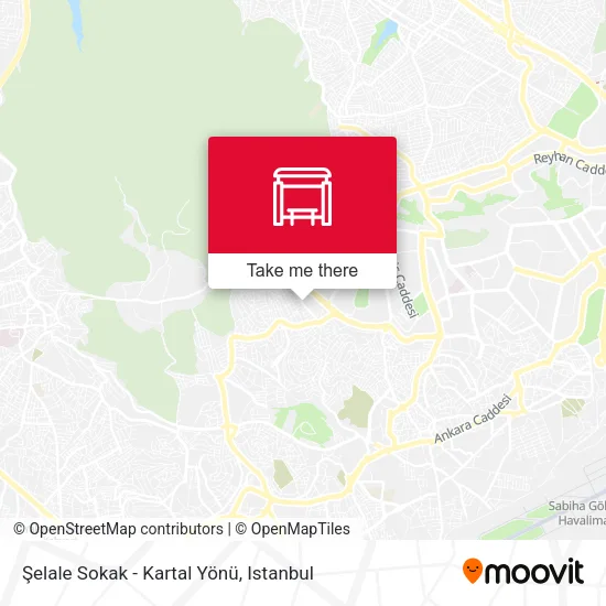 Şelale Sokak - Kartal Yönü map