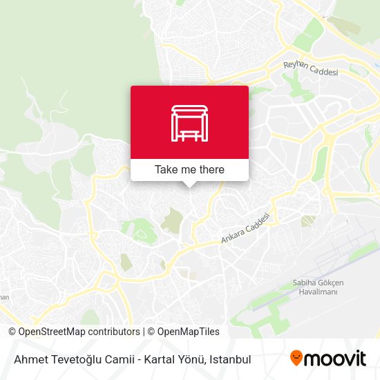 Ahmet Tevetoğlu Camii - Kartal Yönü map