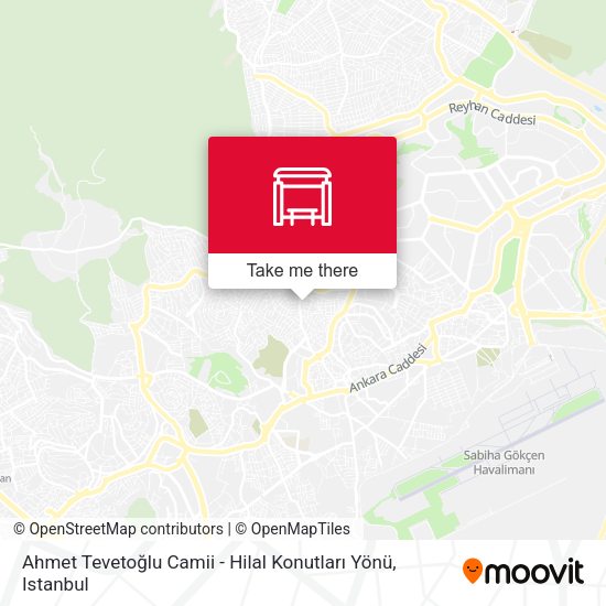 Ahmet Tevetoğlu Camii - Hilal Konutları Yönü map