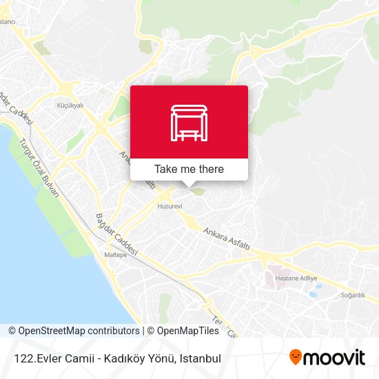122.Evler Camii - Kadıköy Yönü map